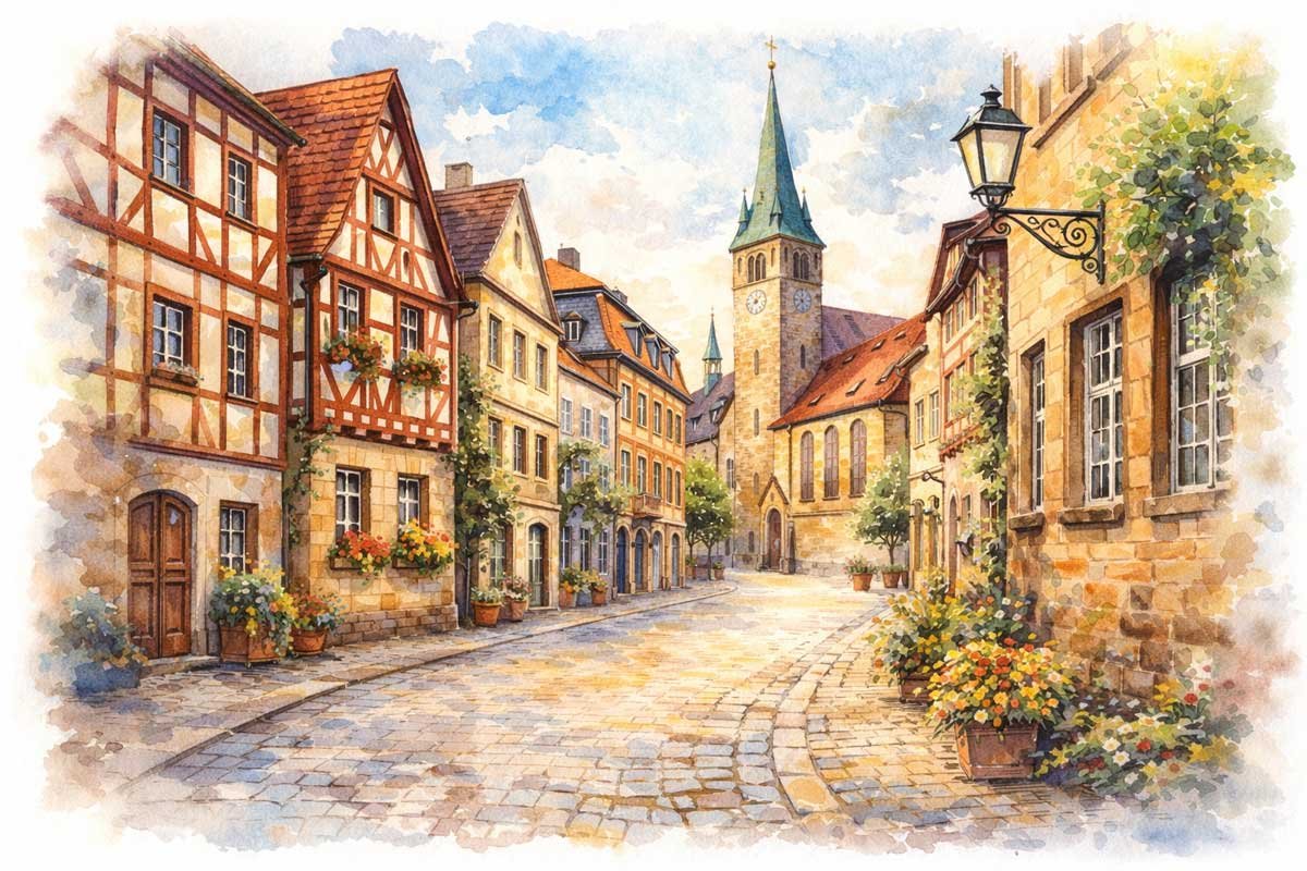 Das historische Zentrum von Fürth